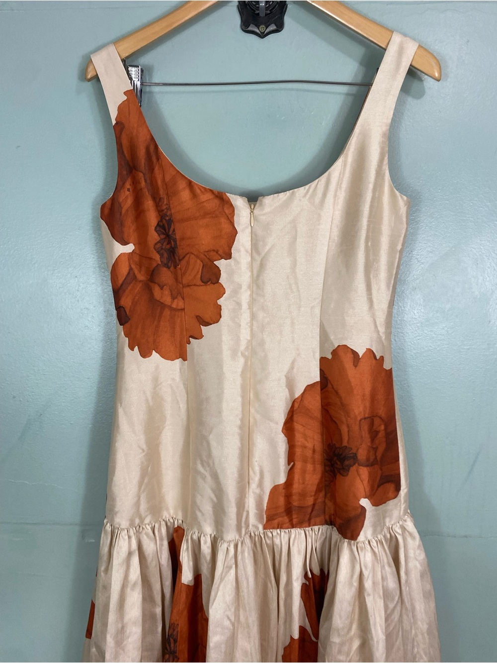 Hutch The Ridge Maxi Sleeveless Dress Brown Beige Floral Size 6 - Picture 5 of 6